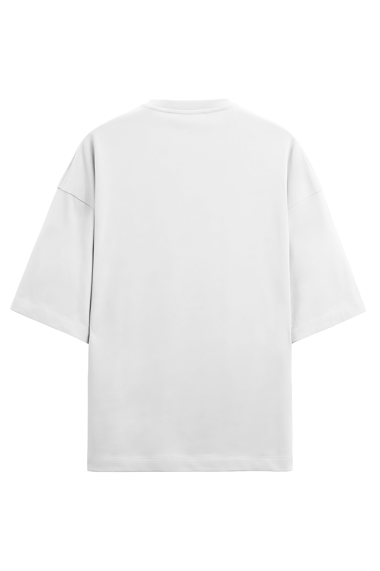 Karma White Oversized Terry Cotton Tee