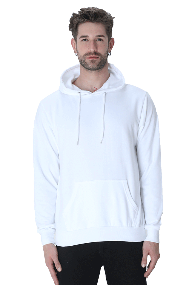 Plain White Non-Zipper Hoodie