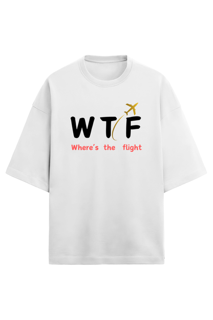 WTF White Oversized Terry Cotton Tee