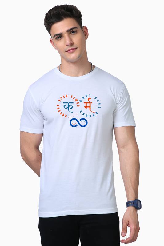 Karma2 White Supima Cotton Tee