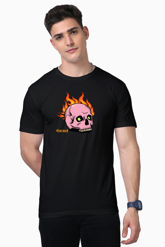 BhejaFry Black Supima Cotton Tee