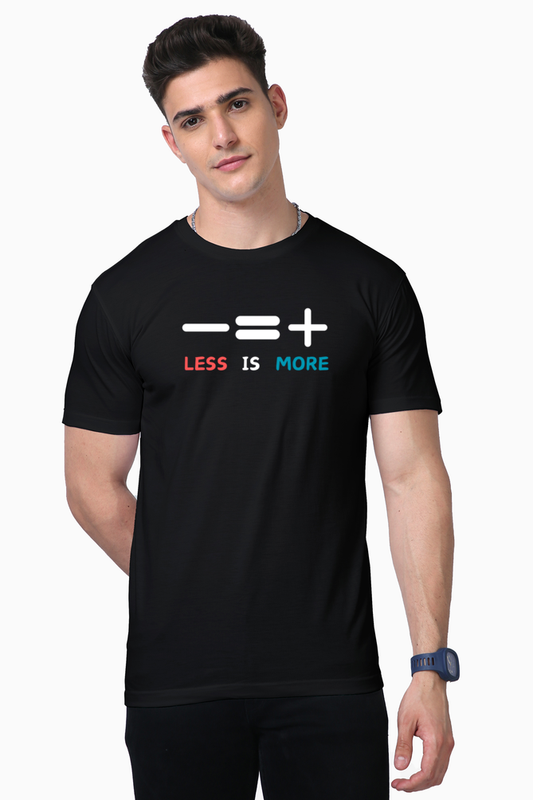LessIsMore Black Supima Cotton Tee
