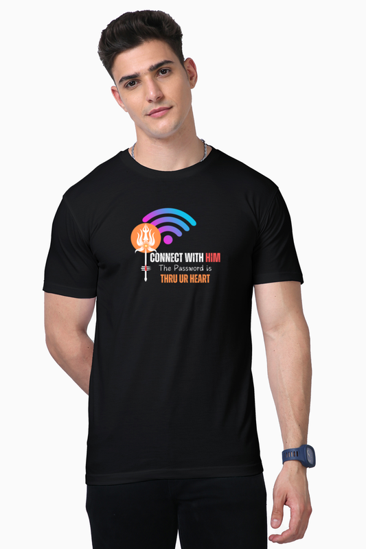 Connect Black Supima Cotton Tee
