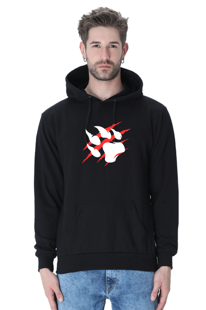 Paw Black Non-Zipper Hoodie