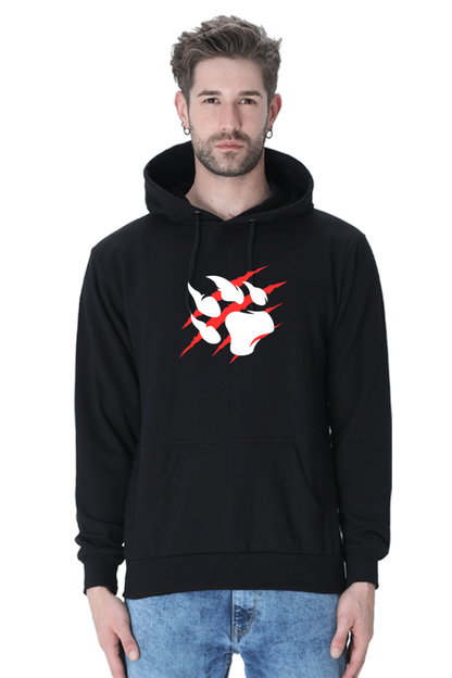 Paw Black Non-Zipper Hoodie