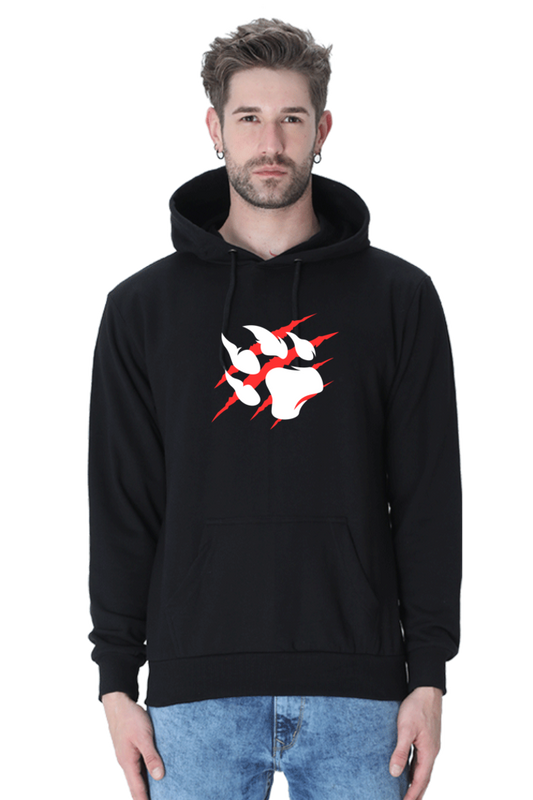 Paw Black Non-Zipper Hoodie