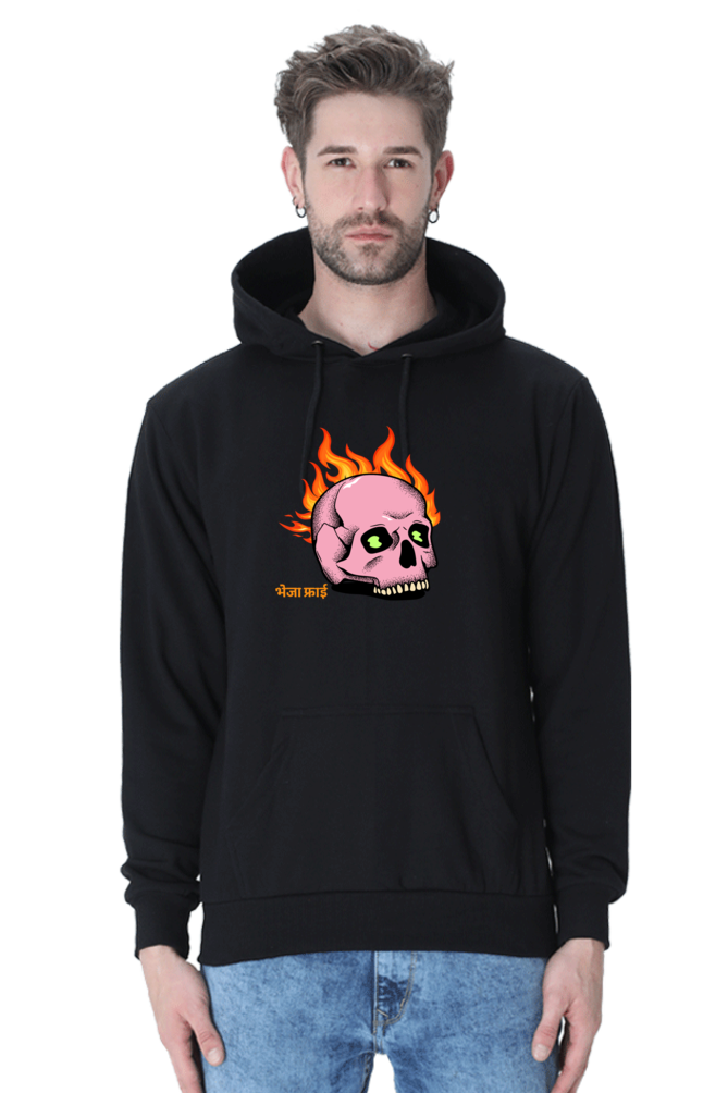BhejaFry Black Non-Zipper Hoodie