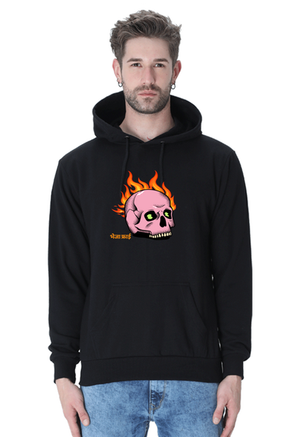 BhejaFry Black Non-Zipper Hoodie