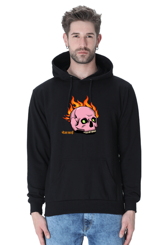 BhejaFry Black Non-Zipper Hoodie