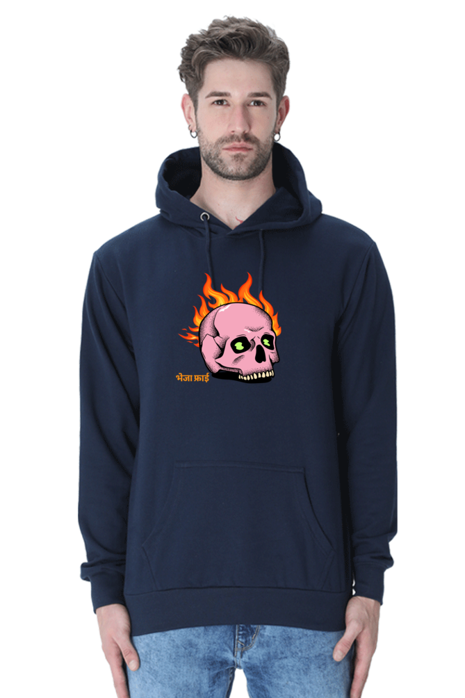 BhejaFry Black Non-Zipper Hoodie