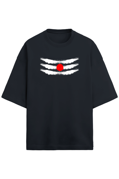 Tilak Black Oversized Terry Cotton Tee