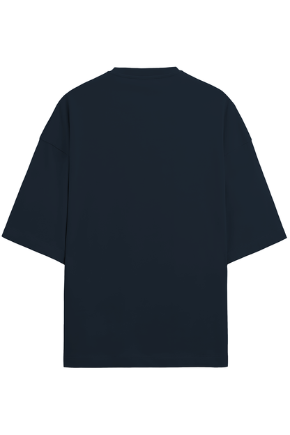 Karma Black Oversized Terry Cotton Tee