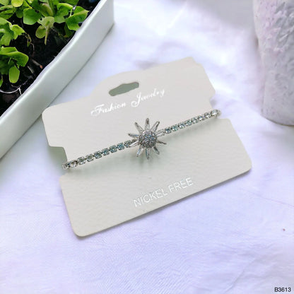Rotating Flower Gold Adjustable Slider Bracelet