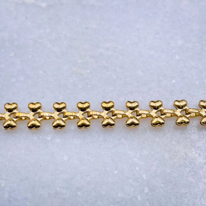 Princess Cut Cubic Zirconia Gold SS Necklace Chain